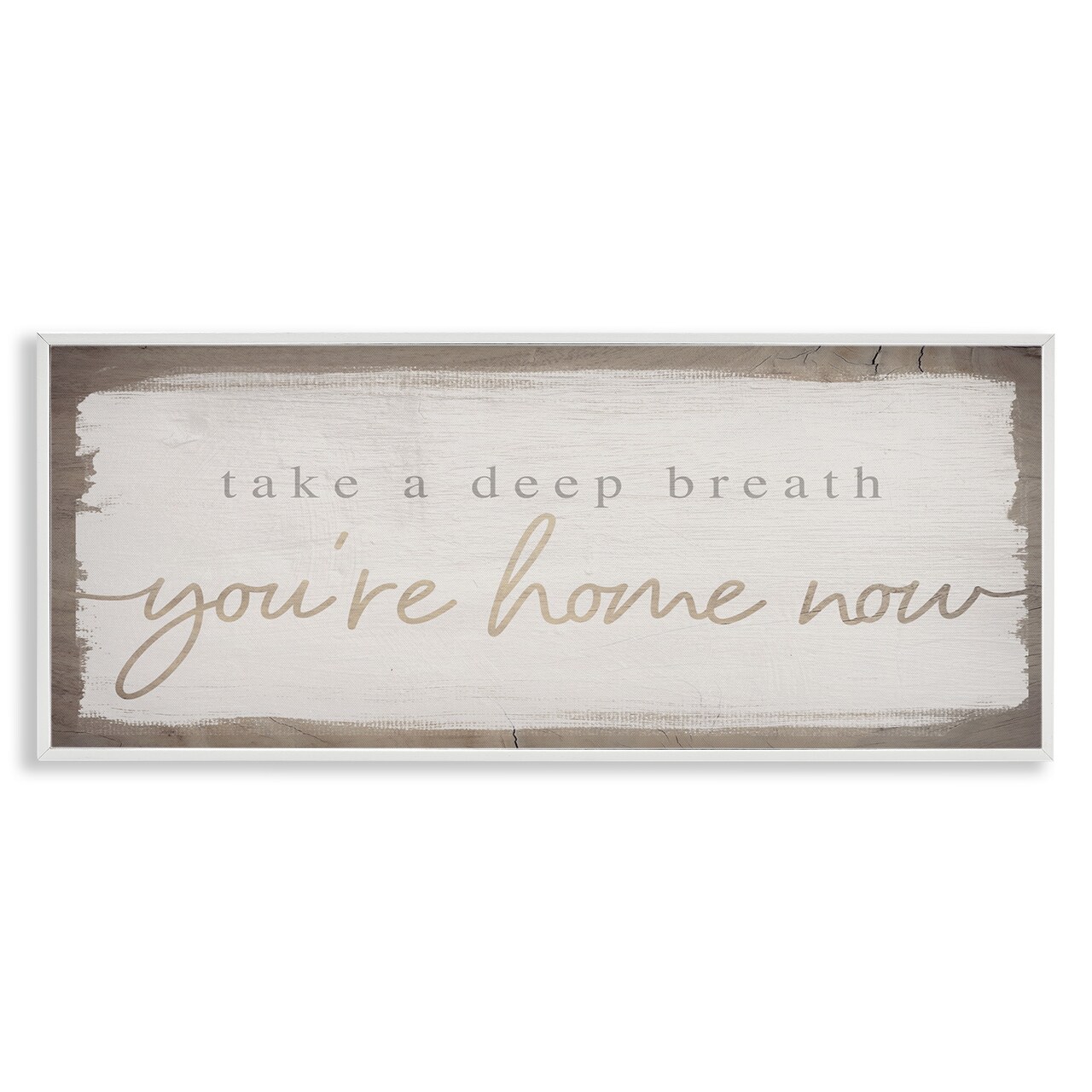 Stupell Industries You're Home Now Weathered Chic Framed Giclee Art